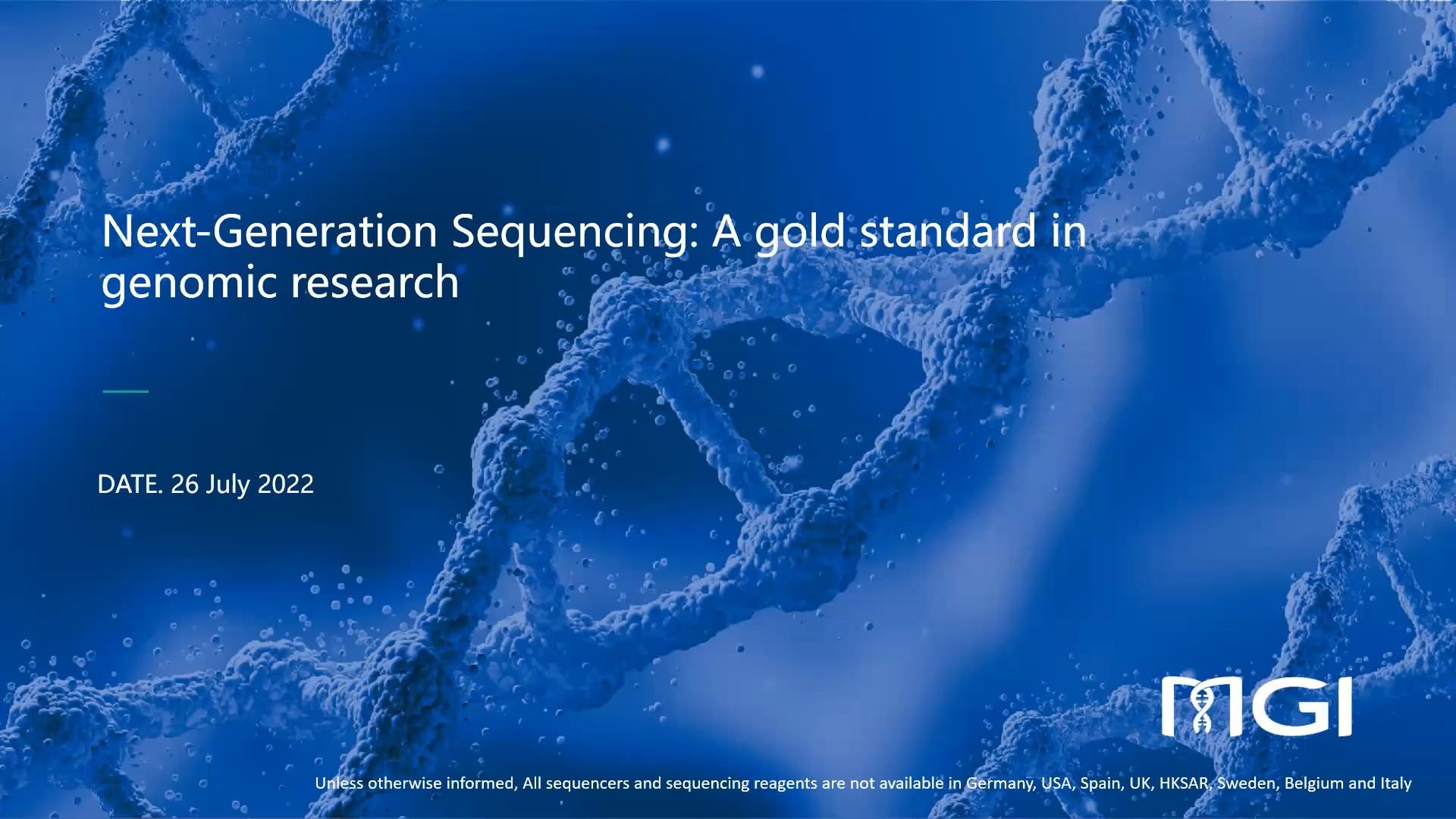 Next-Generation Sequencing: A gold standard in genomic research