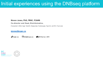 Webinar | Initial Experiences Using the DNBSEQ Platform