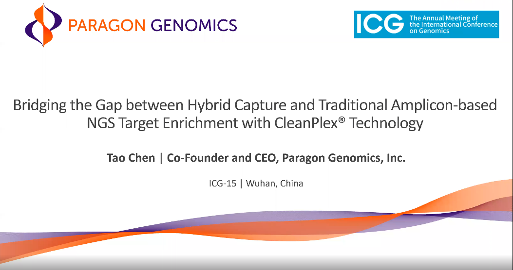 ICG-15 | Bridging the Gap between Hybrid Capture and Traditional Amplicon-based NGS Target Enrichment with CleanPlex® Technology