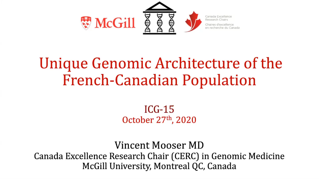 ICG-15 | Unique Genomic Architecture of Coding Variants in the French Canadian Population